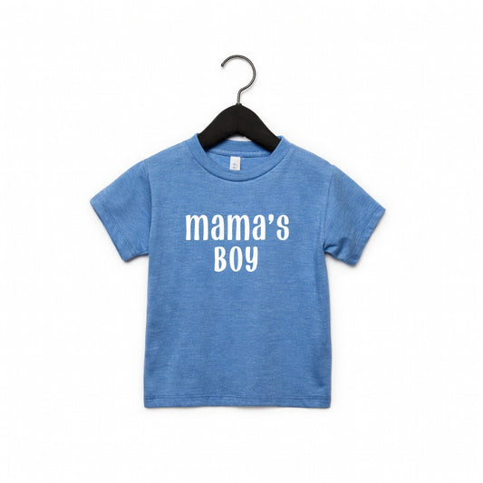 Mama’s Boy Heather Blue toddler graphic T-Shirt