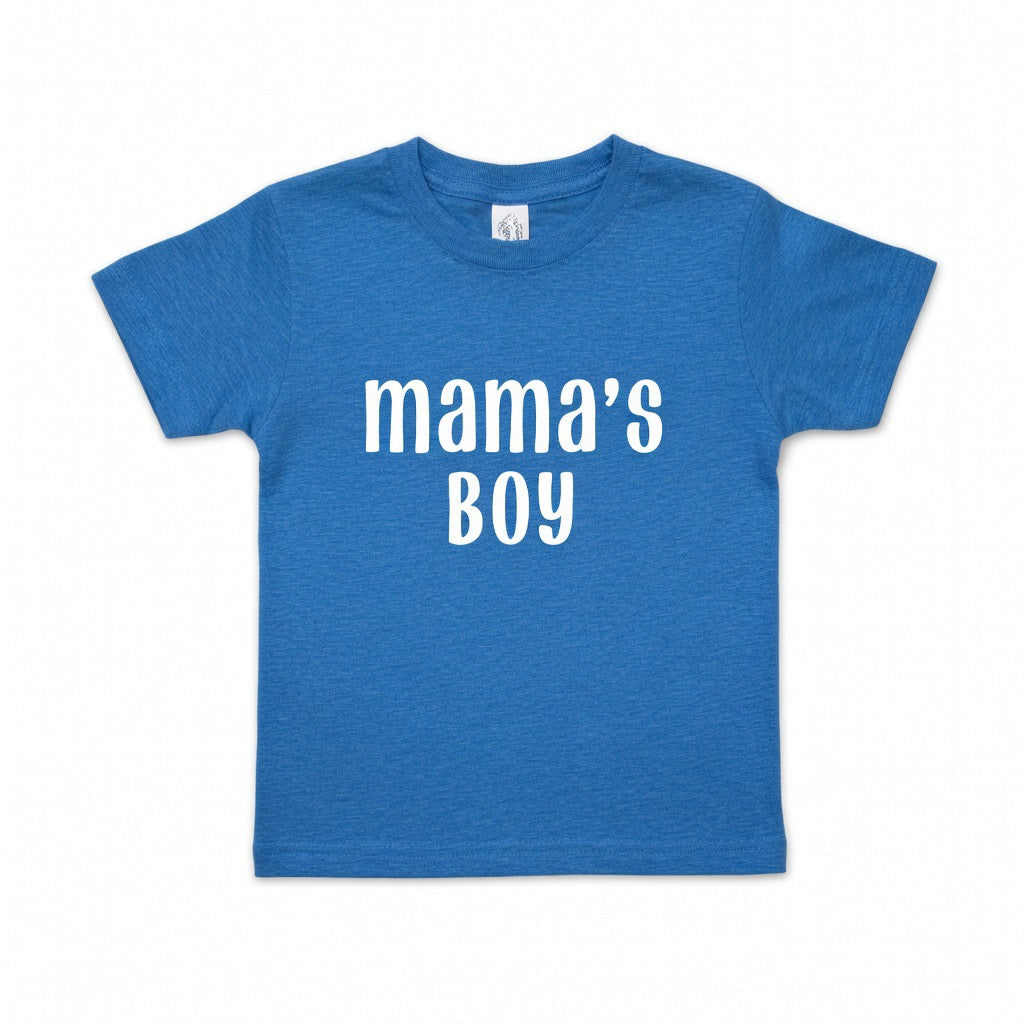 Mama’s Boy Heather Blue toddler graphic T-Shirt