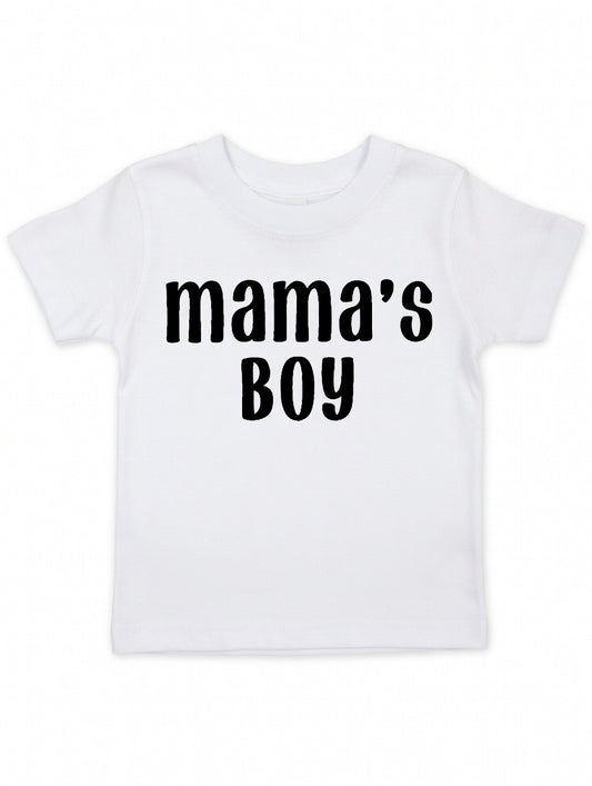 Mama’s Boy white toddler graphic T-Shirt